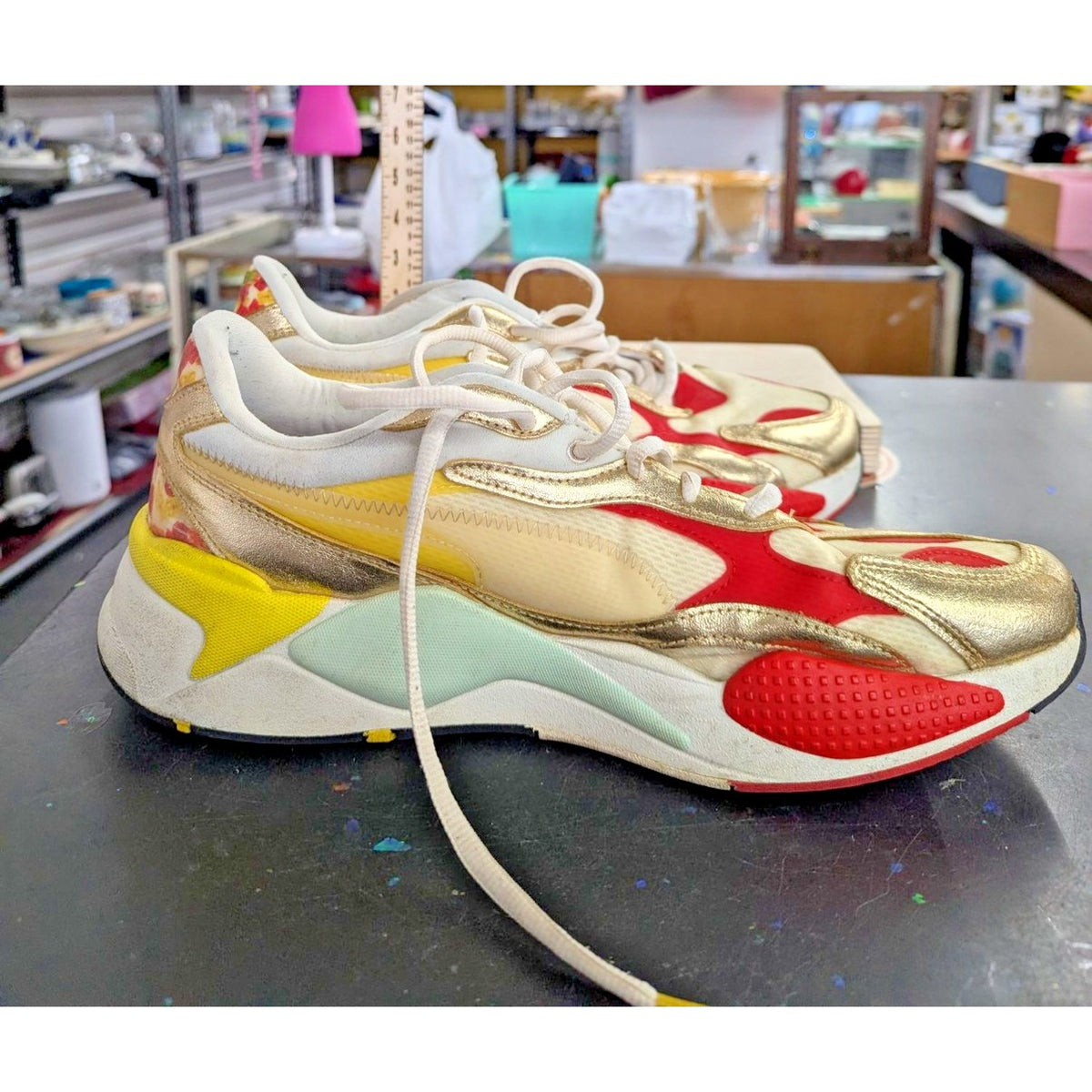 Puma Gummy Candy Rs X Sneakers Multicolor Gold Red Yellow Low Top Trainers
