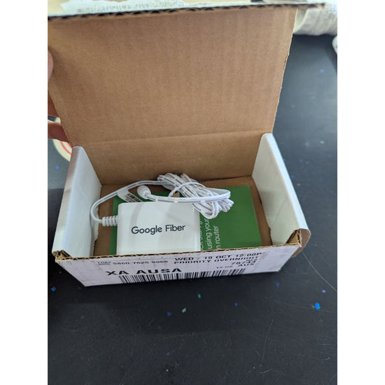 Google Fiber Ethernet Adapter With Quick Start Guide