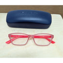 Lacoste Pink Clear Lens Eyeglasses With Navy Case