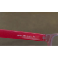 Lacoste Pink Clear Lens Eyeglasses With Navy Case