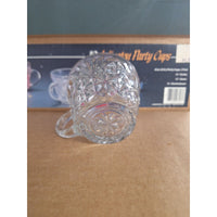 Anchor Hocking 12 Arlington Party Cups 6 Oz Clear Glass Vintage Style