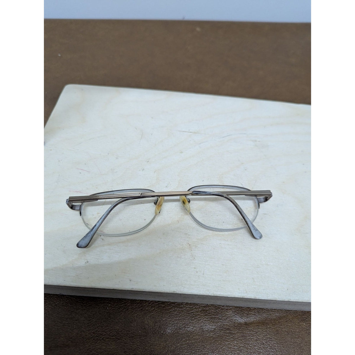 Kenmark Half-Frame Reading Glasses Metal Wire Rim Eyewear