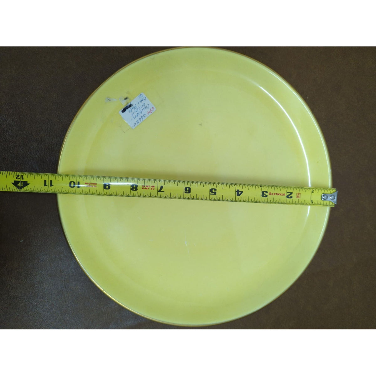 Royal Winton Grimwades Yellow 10" Bone China Dinner Plate Vintage England