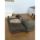 Hush Puppies Womens Mazin Cayto Dark Olive Nubuck Shoes Size 6 US Wide Fit Comfortable & Stylish Design With Zippers.