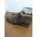 Hush Puppies Womens Mazin Cayto Dark Olive Nubuck Shoes Size 6 US Wide Fit Comfortable & Stylish Design With Zippers.