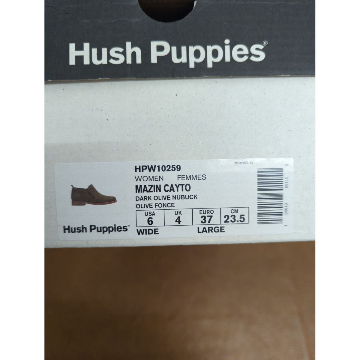 Hush Puppies Womens Mazin Cayto Dark Olive Nubuck Shoes Size 6 US Wide Fit Comfortable & Stylish Design With Zippers.