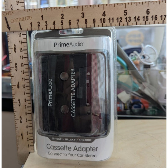 PrimeAudio Cassette Adapter For iPhone Galaxy Android Connect To Car Stereo Plug