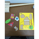Playskool 5-Piece Wooden Puzzle My House Made In USA Vintage 1980s 10"x8"