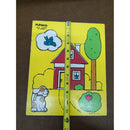 Playskool 5-Piece Wooden Puzzle My House Made In USA Vintage 1980s 10"x8"