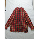 Polo Ralph Lauren Mens Flannel Shirt 2LT Red Plaid Long Sleeve Button Front