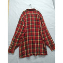 Polo Ralph Lauren Mens Flannel Shirt 2LT Red Plaid Long Sleeve Button Front