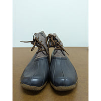 Sperry Womens Quilted Duck Boots Size 7M Brown/Black With Rubber Soles