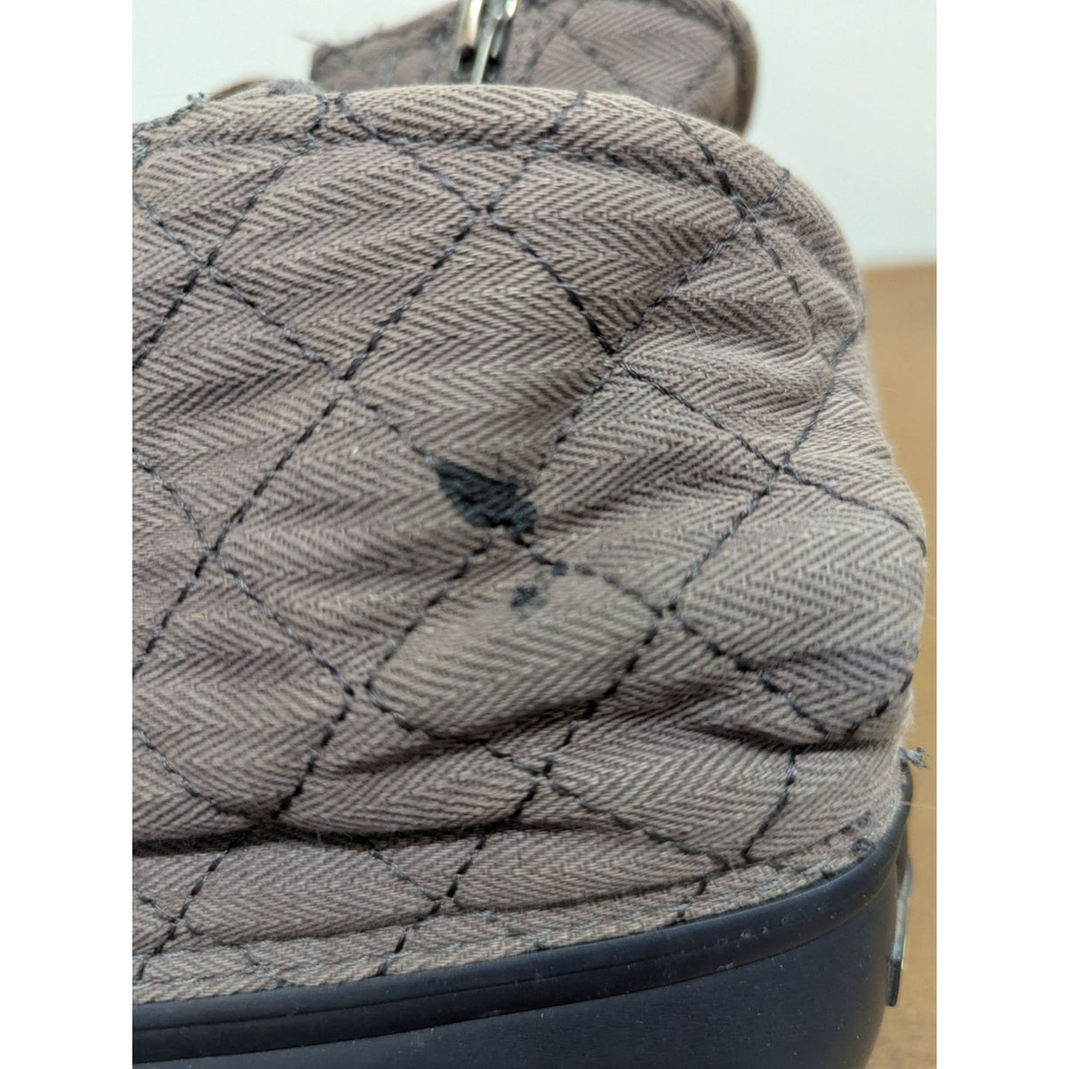 Sperry Womens Quilted Duck Boots Size 7M Brown/Black With Rubber Soles