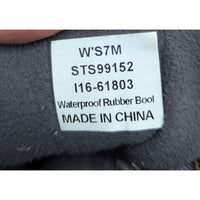 Sperry Womens Quilted Duck Boots Size 7M Brown/Black With Rubber Soles