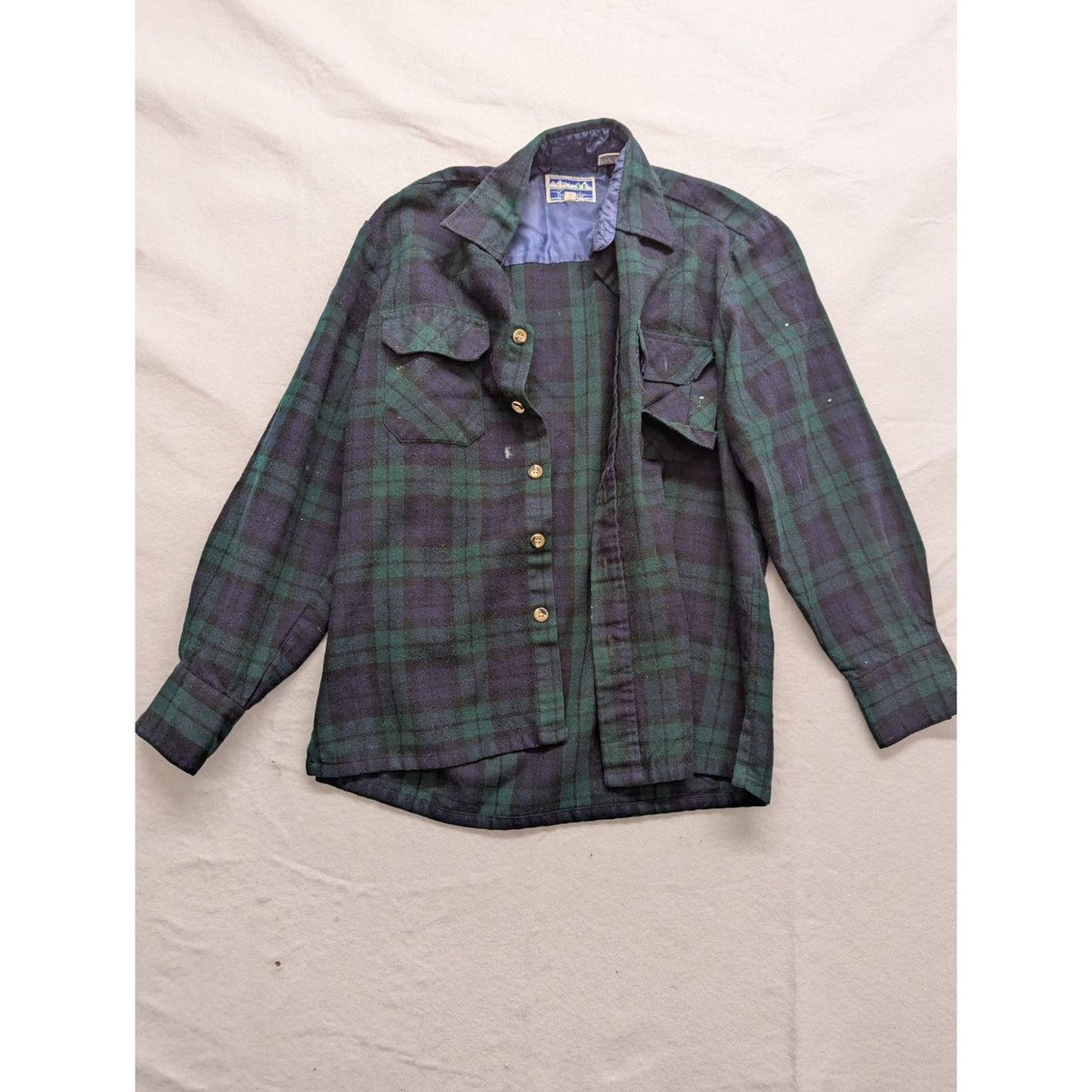 Contender Mens Small Plaid Flannel Shirt