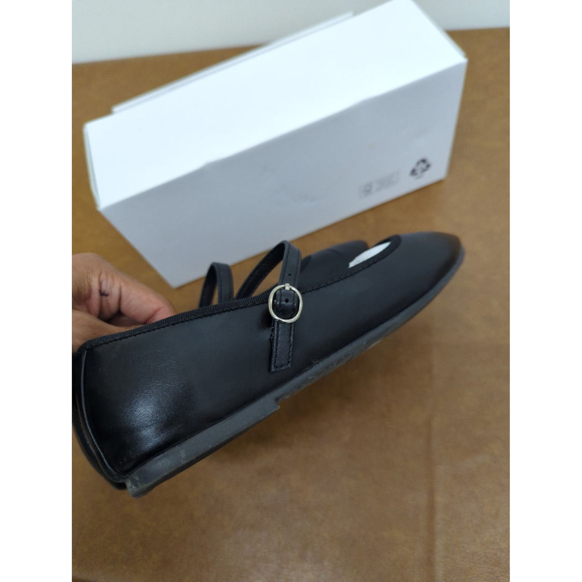 Dream Pairs Womens Black Mary Jane Flats Size 7.5 Lightweight & Comfortable With Adjustable Strap New In Box