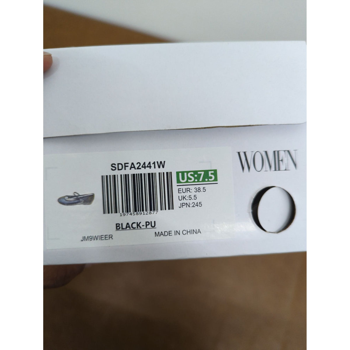 Dream Pairs Womens Black Mary Jane Flats Size 7.5 Lightweight & Comfortable With Adjustable Strap New In Box