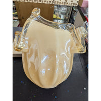 Murano Handcrafted White Crystal Vase