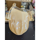 Murano Handcrafted White Crystal Vase