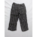 Loft Womens Black & White Striped Wide Leg Pants M