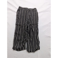 Loft Womens Black & White Striped Wide Leg Pants M
