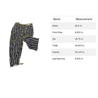 Loft Womens Black & White Striped Wide Leg Pants M