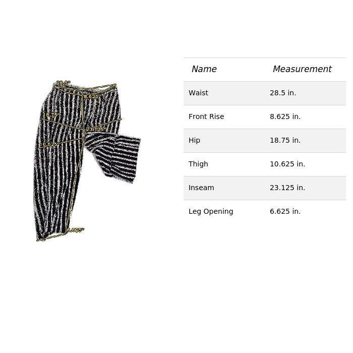 Loft Womens Black & White Striped Wide Leg Pants M
