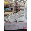Little Angel Girls White Patent Mary Jane Shoes With Rhinestone Bow Size 10 New In Box