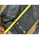 Michael Kors Black Leather Shoulder Bag With Gold Studs & Chain Straps
