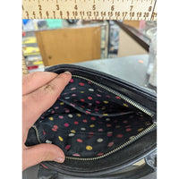 Vera Bradley Quilted Floral Shoulder Bag With Polka Dot Lining & Leather Accents - 12"x9"x4"