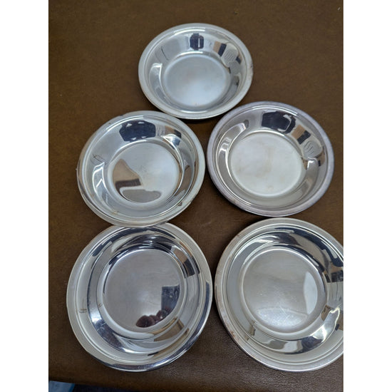Reed & Barton Colonial Candy Dish Set Of 5 Silver Plated Serving Trays