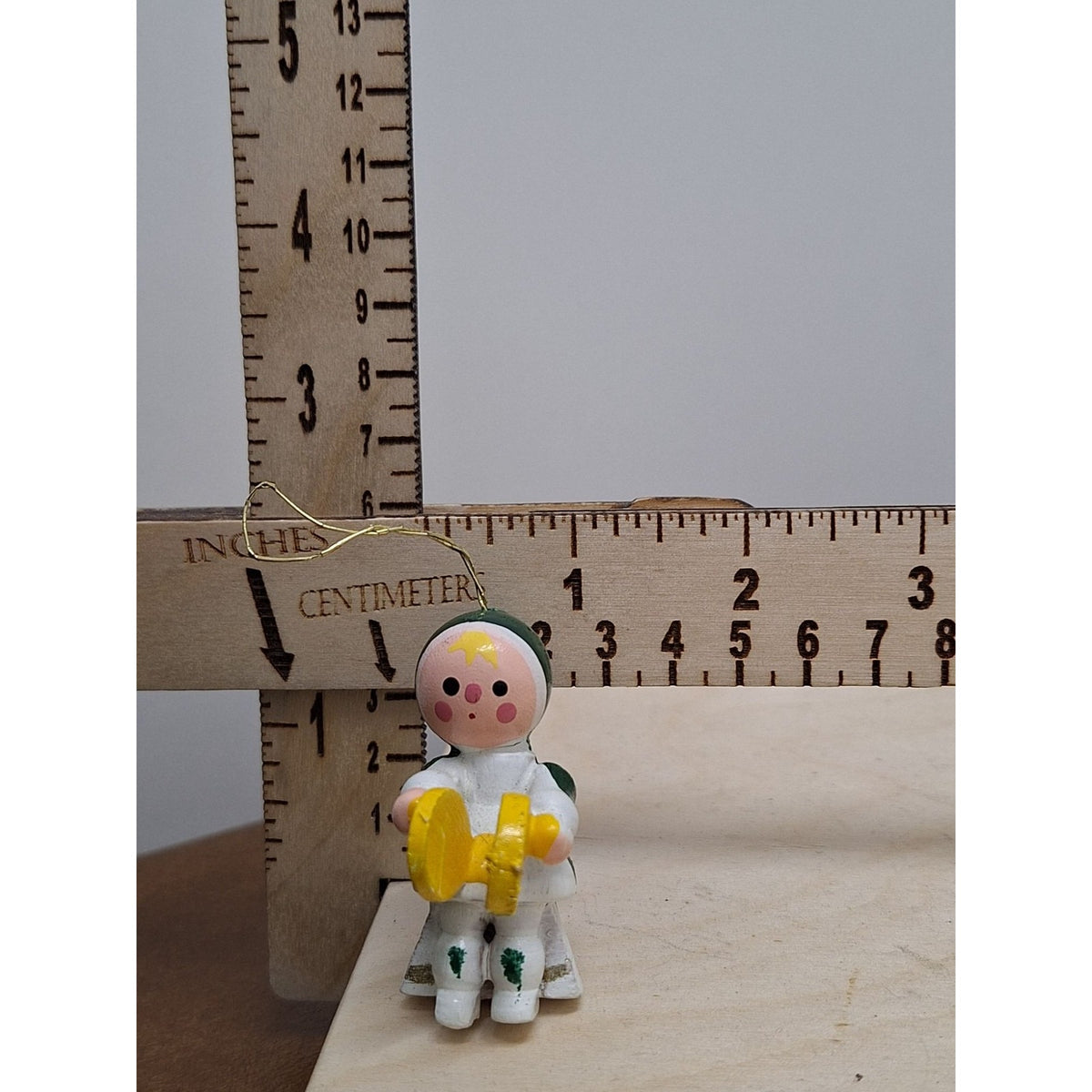 Trim-A-Tree Musical Kids Christmas Ornaments Set Of 4 Hand Painted Wooden Figure