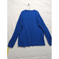 Taco Bell Logo Blue Long Sleeve T-Shirt Mens Size L Ripple Junction 100% Cotton Casual Crewneck