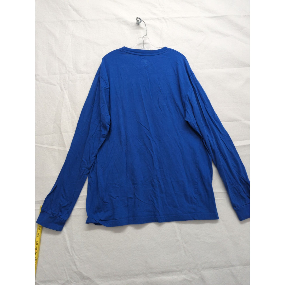Taco Bell Logo Blue Long Sleeve T-Shirt Mens Size L Ripple Junction 100% Cotton Casual Crewneck