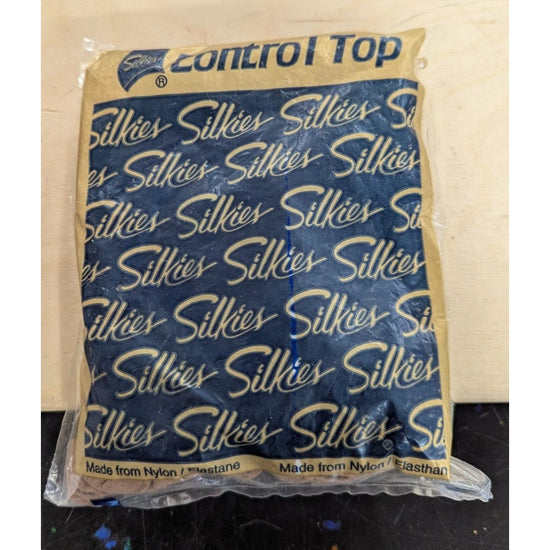 Silkies Control Top Hosiery Small Beige Nylon Spandex Tights