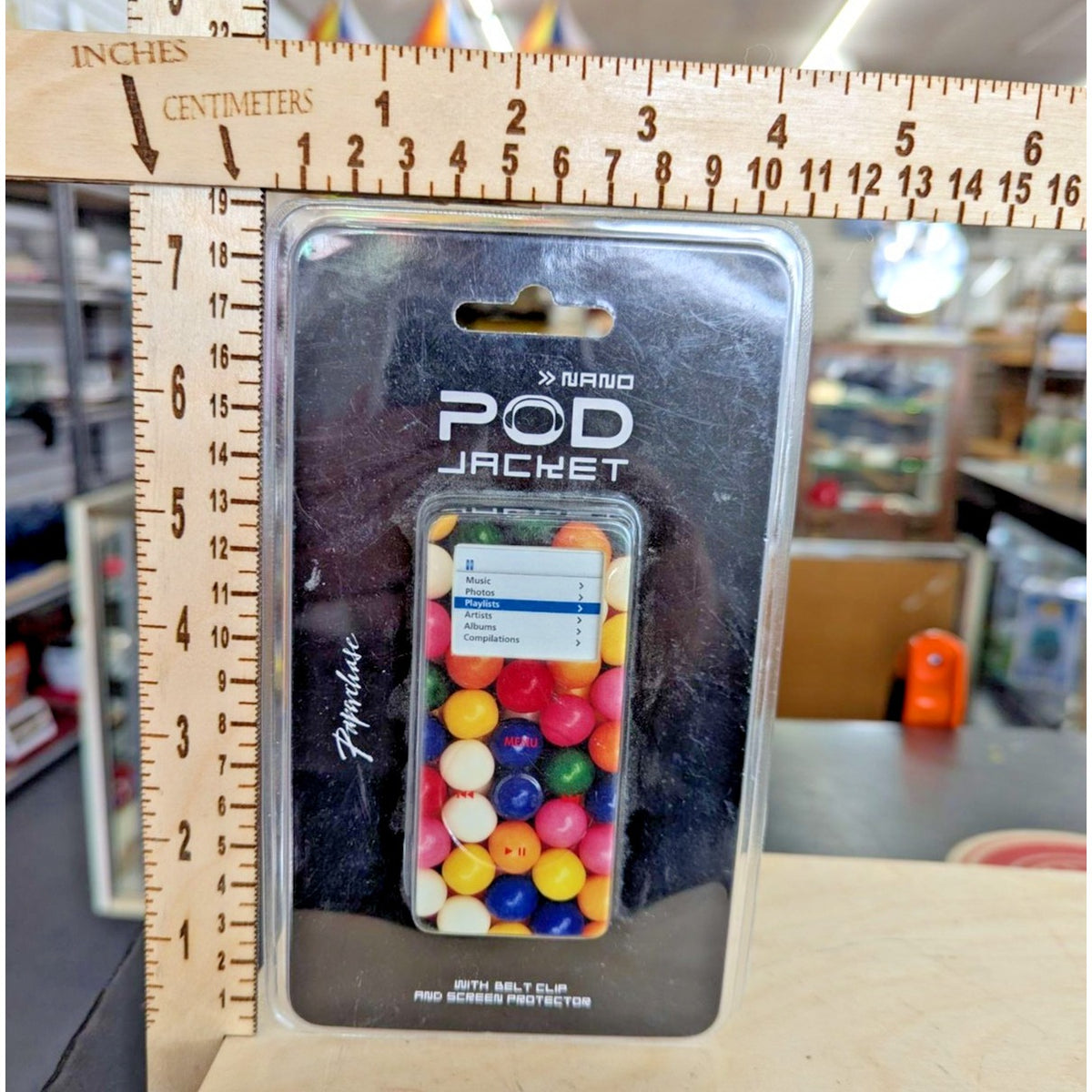 iPod Nano Pod Jacket With Belt Clip & Screen Protector - Bubblegum Design