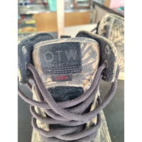 Vans OTW Collection Mens High-Top Palm Print Sneakers Size 11 Beige/Black Canvas