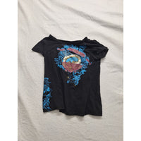 Ecko Red Womens Graphic Tee XL Black Cotton