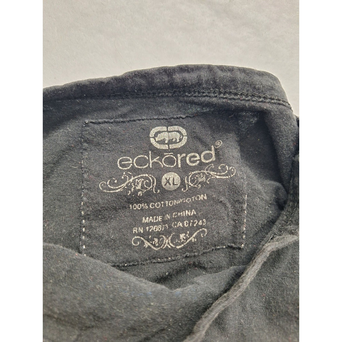 Ecko Red Womens Graphic Tee XL Black Cotton