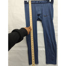 Nike Pro Mens Compression Tights Navy Blue Stretch Athletic Base Layer Size M