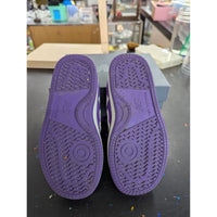 New Balance Youth Purple & White Low Top Sneakers With Box