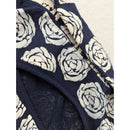 Maeve Womens Navy & White Floral Sweater Size XS