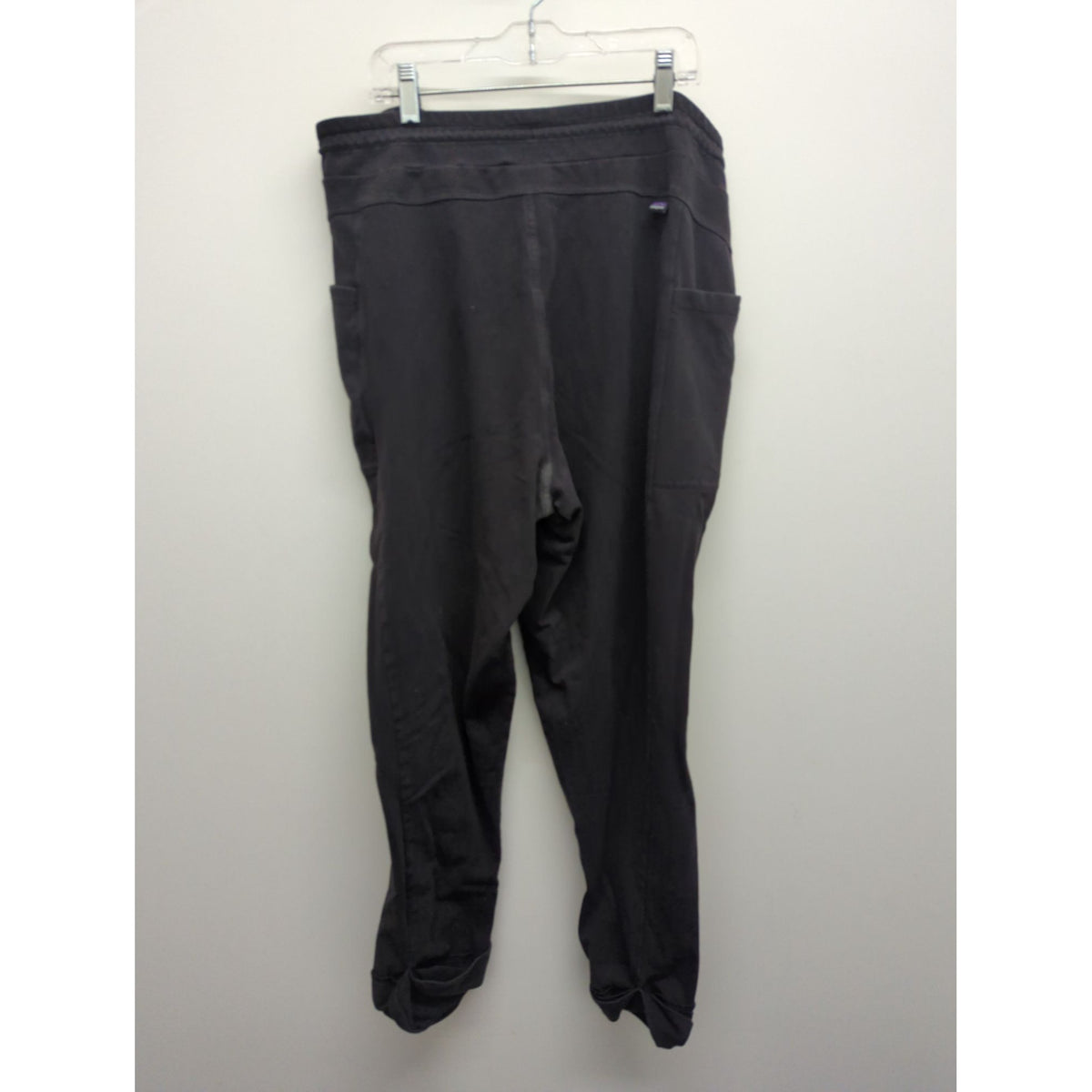 Patagonia Organic Cotton Black Jogger Pants L Elastic Waistband Drawstring