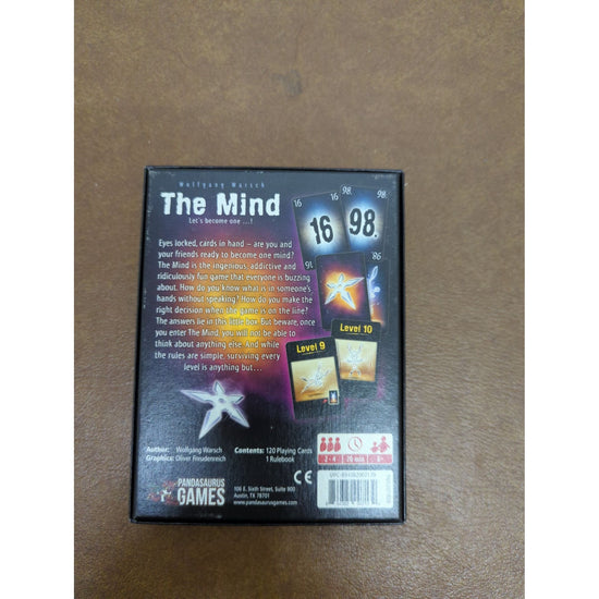 The Mind Card Game By Wolfgang Warsch For 2-4 Players Ages 8+ 20-Min Playtime Pandasaurus Games