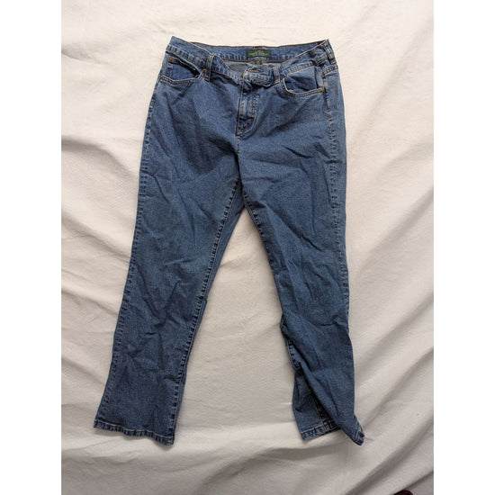 Lauren Jeans Co. Ralph Lauren Womens Blue Denim Jeans Size 14