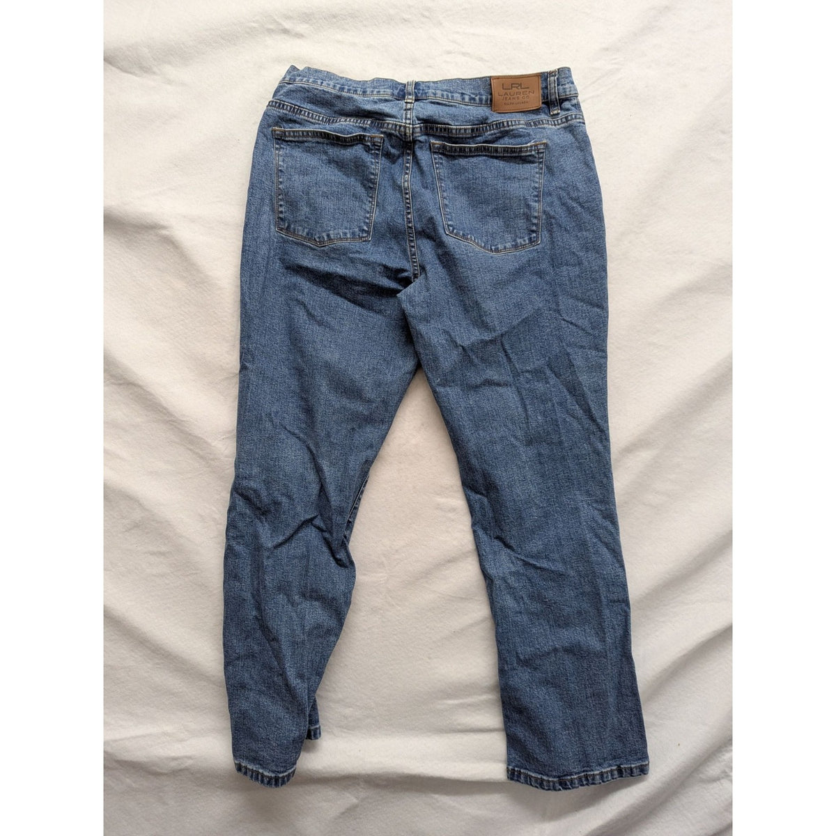 Lauren Jeans Co. Ralph Lauren Womens Blue Denim Jeans Size 14