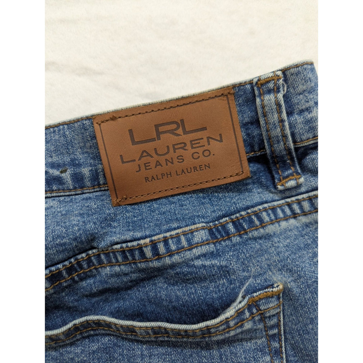 Lauren Jeans Co. Ralph Lauren Womens Blue Denim Jeans Size 14