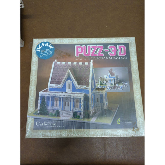 Puzz-3D Victorian House Puzzle Catherine Model Jigsaw 3D Sealed 10"x10" Box