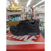 Nike Air Max 200 Youth Black Athletic Shoes US 4.5Y Mesh & Synthetic
