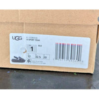 Ugg Kids Sport Yeah Black Platform Slide Sandals W Box Size 1 Comfortable & Styl